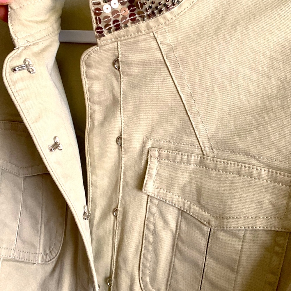 Apt.9 Sequin Embellished Utility Jacket - image 5